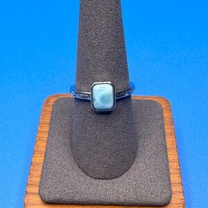 Sterling Silver Larimar Ring